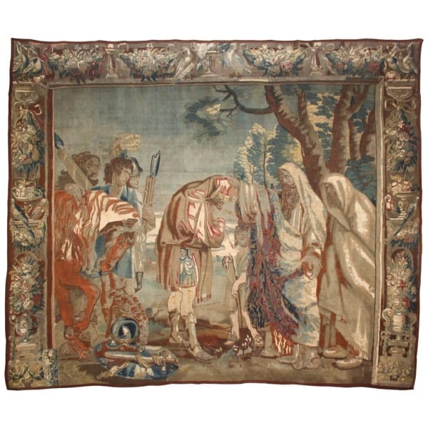 17th Century Flemish Religious Scene Tapestry
