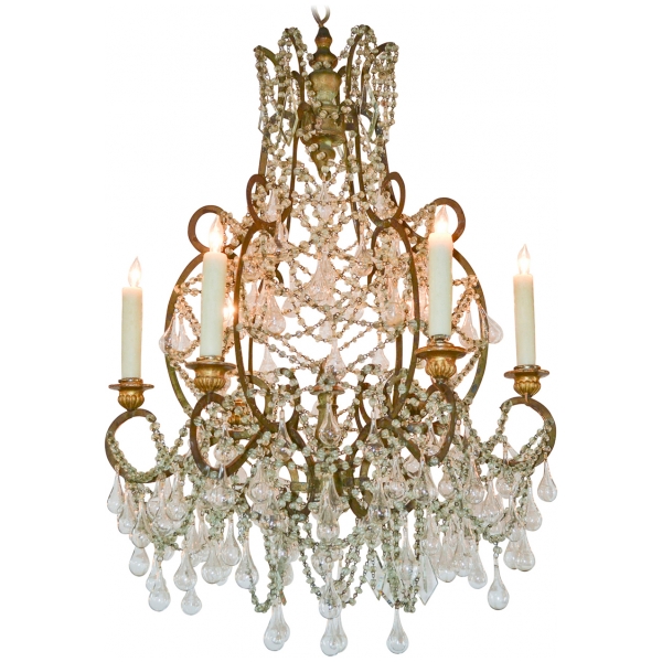 Wonderful 18th Century Italian Beaded Chandelier