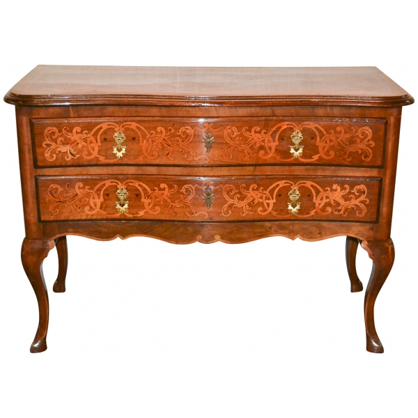 19th Century Italian Marquetry Inlaid Commode