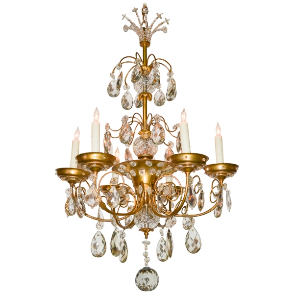 High Style French Mid-Century Chandelier