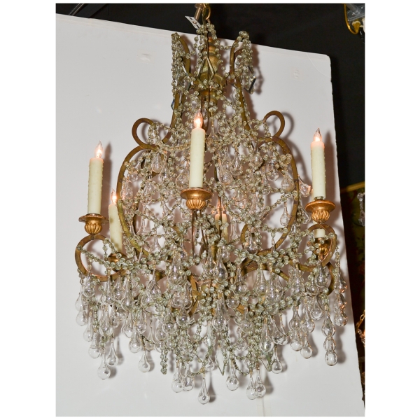 Wonderful 18th Century Italian Beaded Chandelier