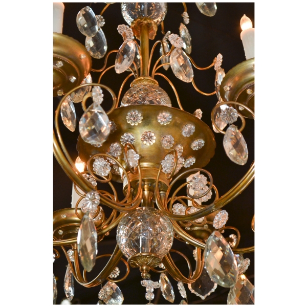 High Style French Mid-Century Chandelier