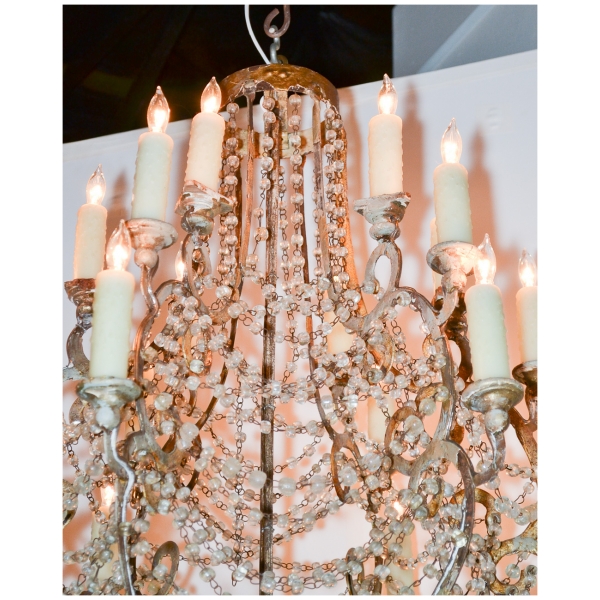 beaded chandelier