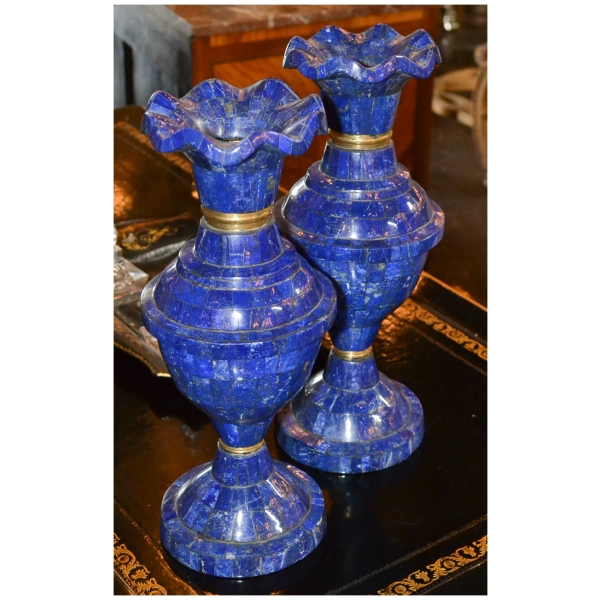 blue antique vase