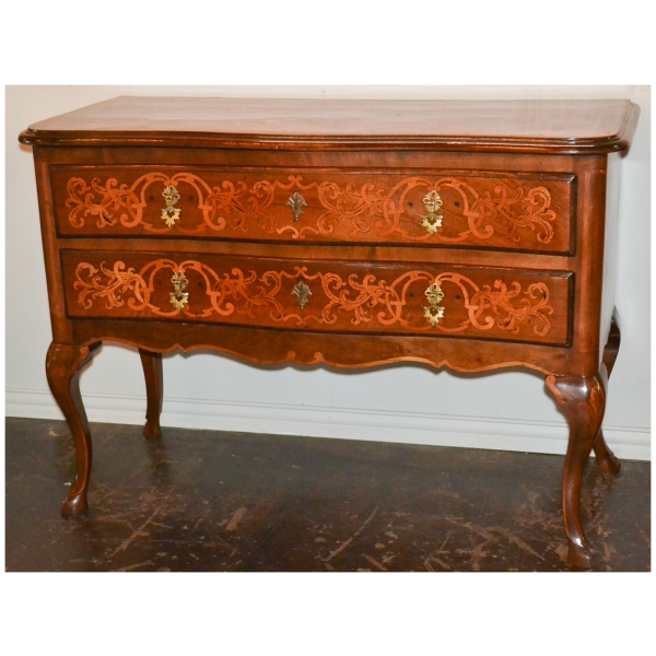 19th Century Italian Marquetry Inlaid Commode