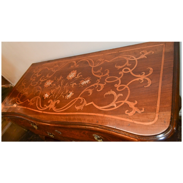 19th Century Italian Marquetry Inlaid Commode