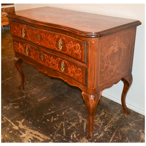 19th Century Italian Marquetry Inlaid Commode