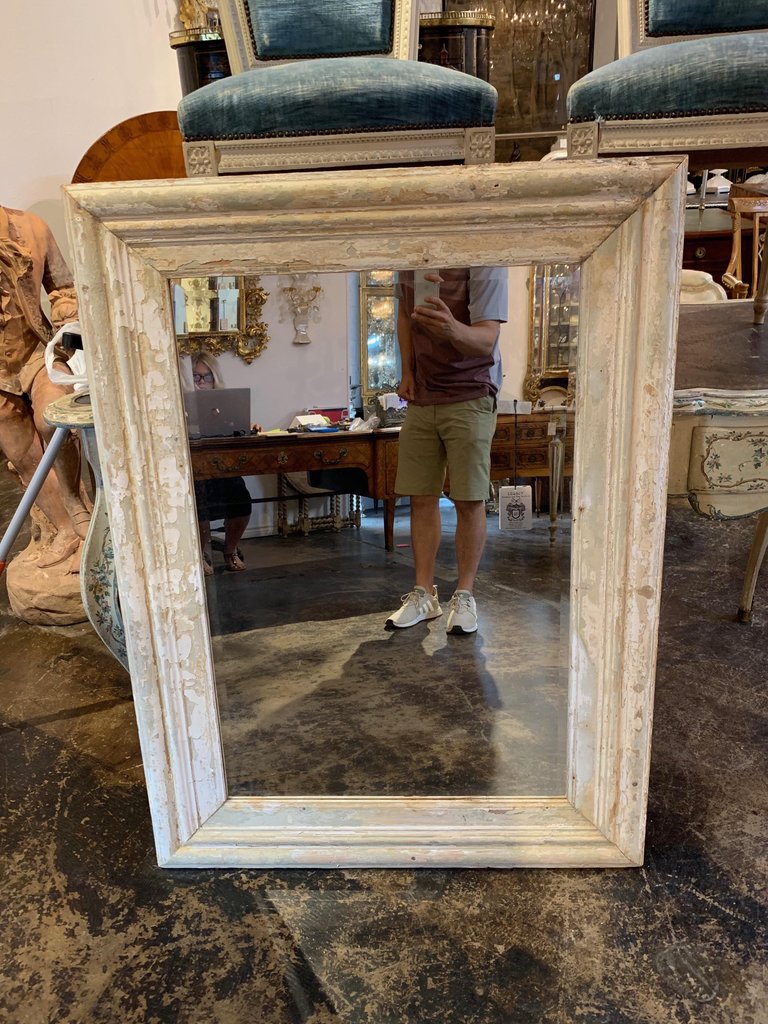 Pair of Painted Mirrors from France – Legacy Antiques