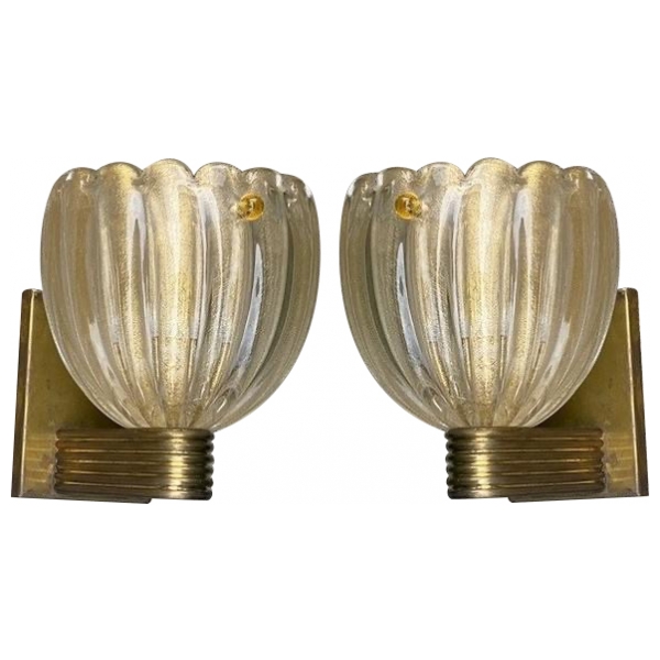 murano glass sconces