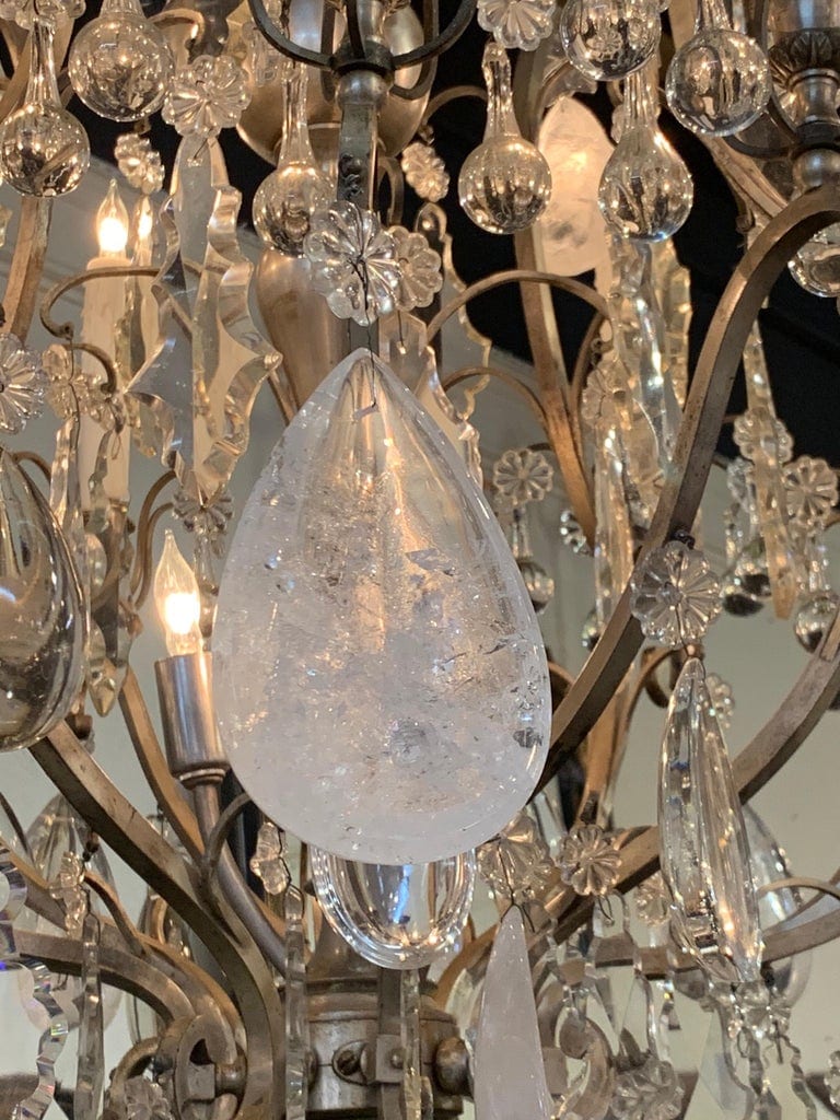 Italian Rock Crystal Chandelier, circa 1920 – Legacy Antiques