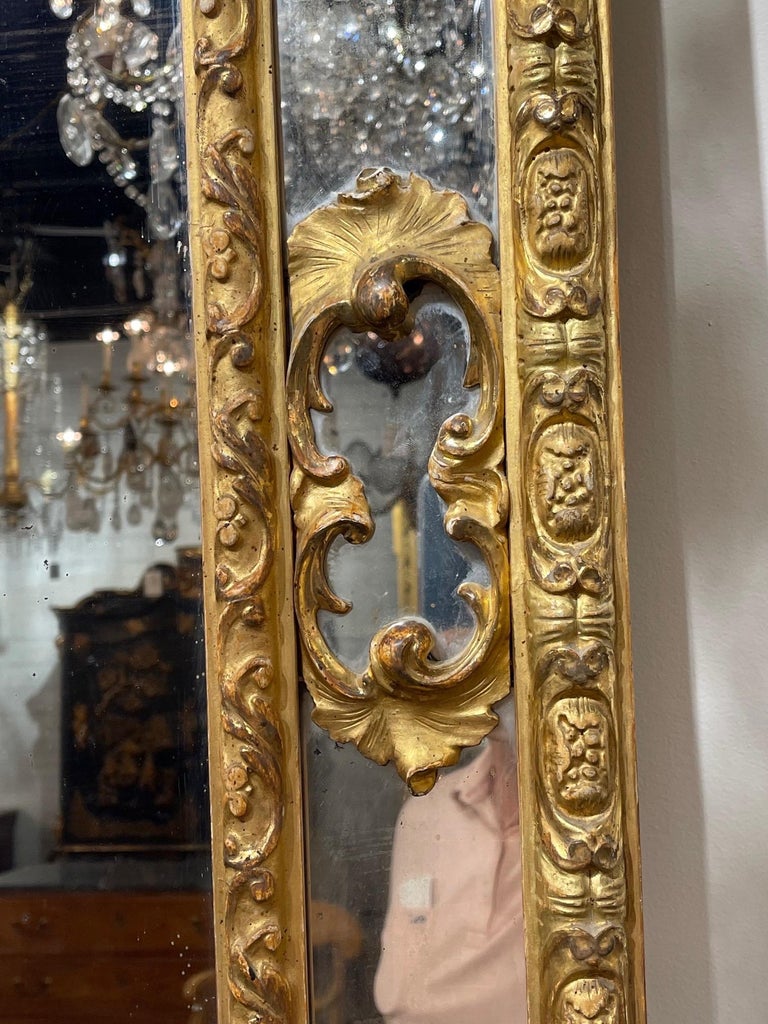 19th Century Louis XV French Giltwood Floor Mirror – Legacy Antiques