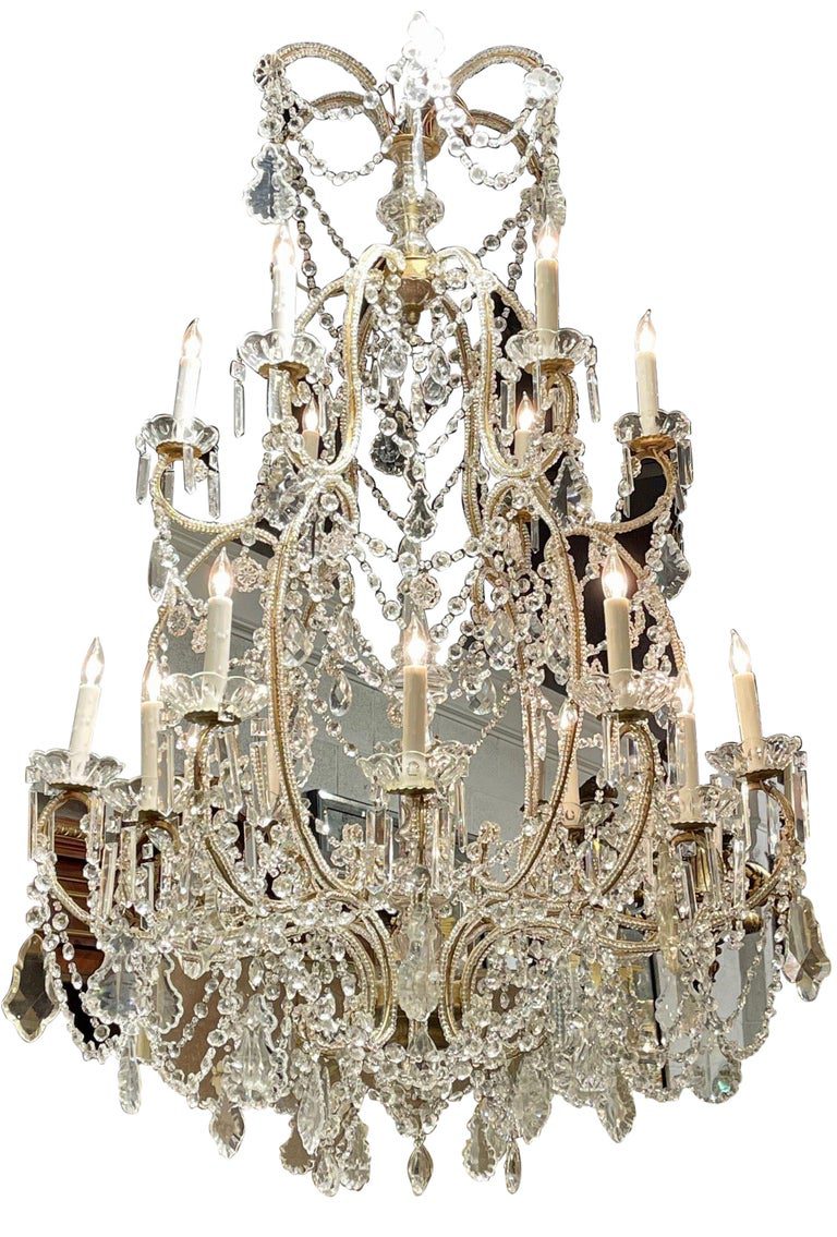 Large vintage deals chandelier