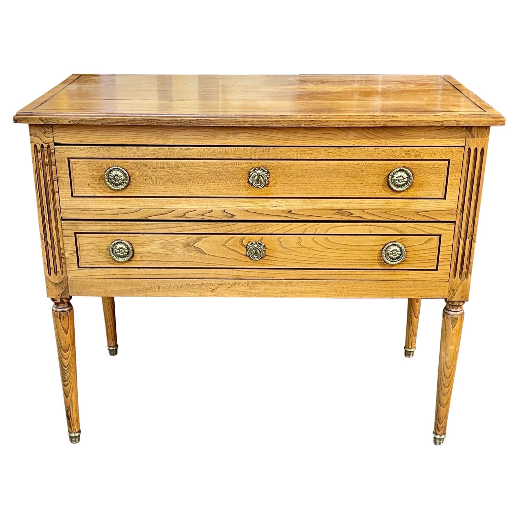 Louis Xvi French Oak Chest With Brass Trim Legacy Antiques 4347