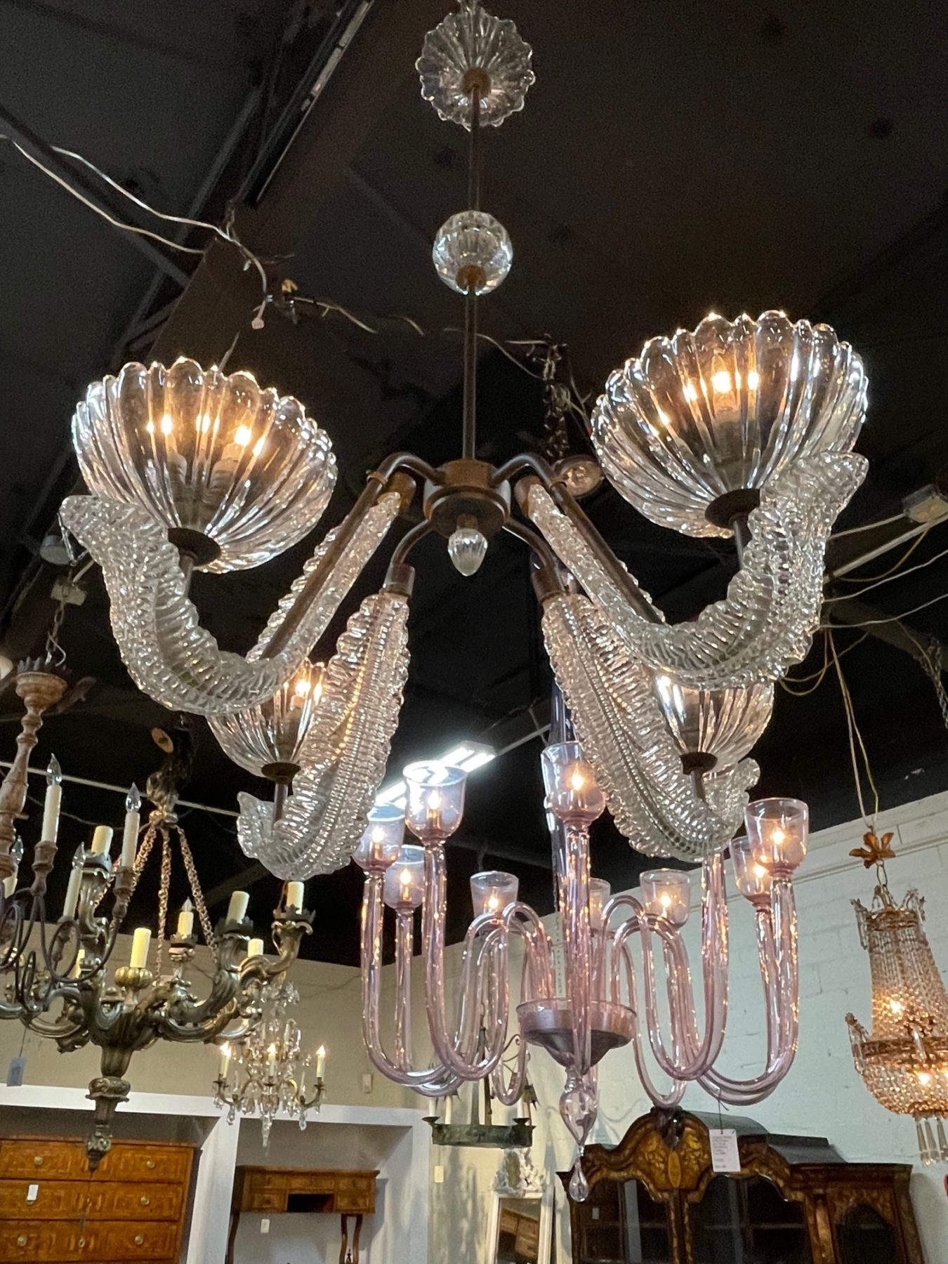 Vintage Murano Chandelier – Legacy Antiques