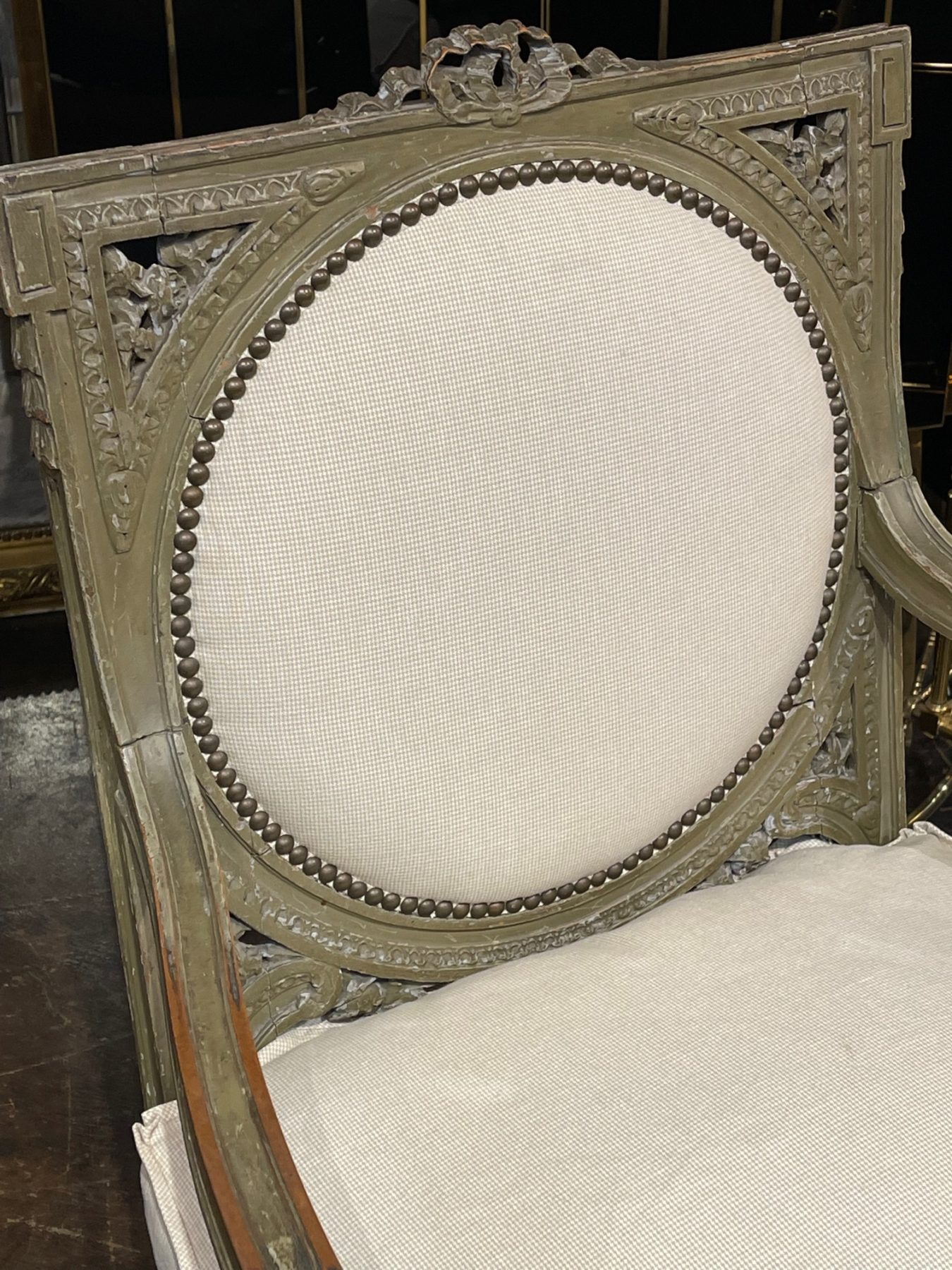 19th Century French Louis XVI Arm Chair – Legacy Antiques