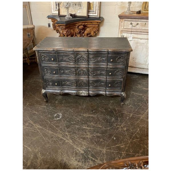 Antique French Carved And Painted Bedside Chest – Legacy Antiques