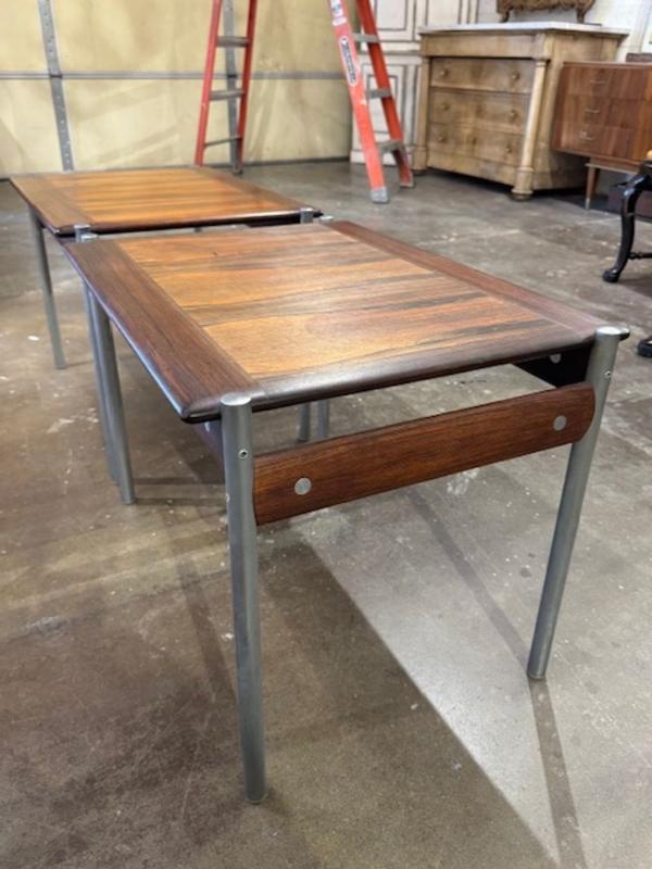 Norwegian MCM Rosewood Side Tables - Image 4