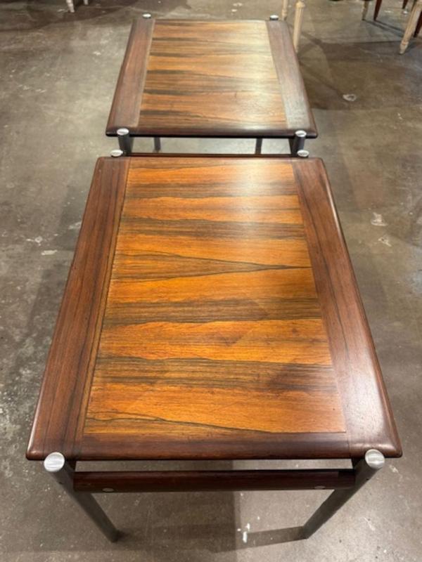 Norwegian MCM Rosewood Side Tables - Image 5