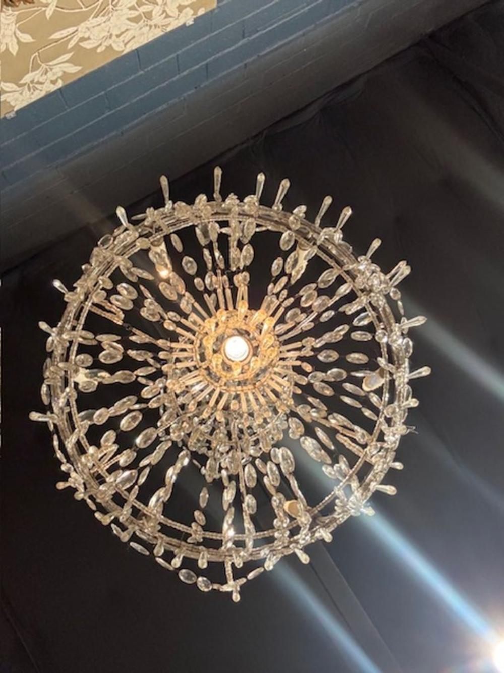 19th Century Swedish Crystal Chandelier with 7 Lights - Image 5