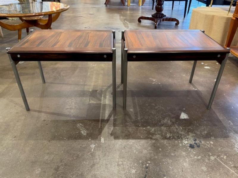 Norwegian MCM Rosewood Side Tables - Image 6
