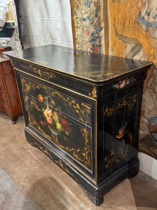 Rare 19th Century Painted Louis Philippe Commode - Image 2