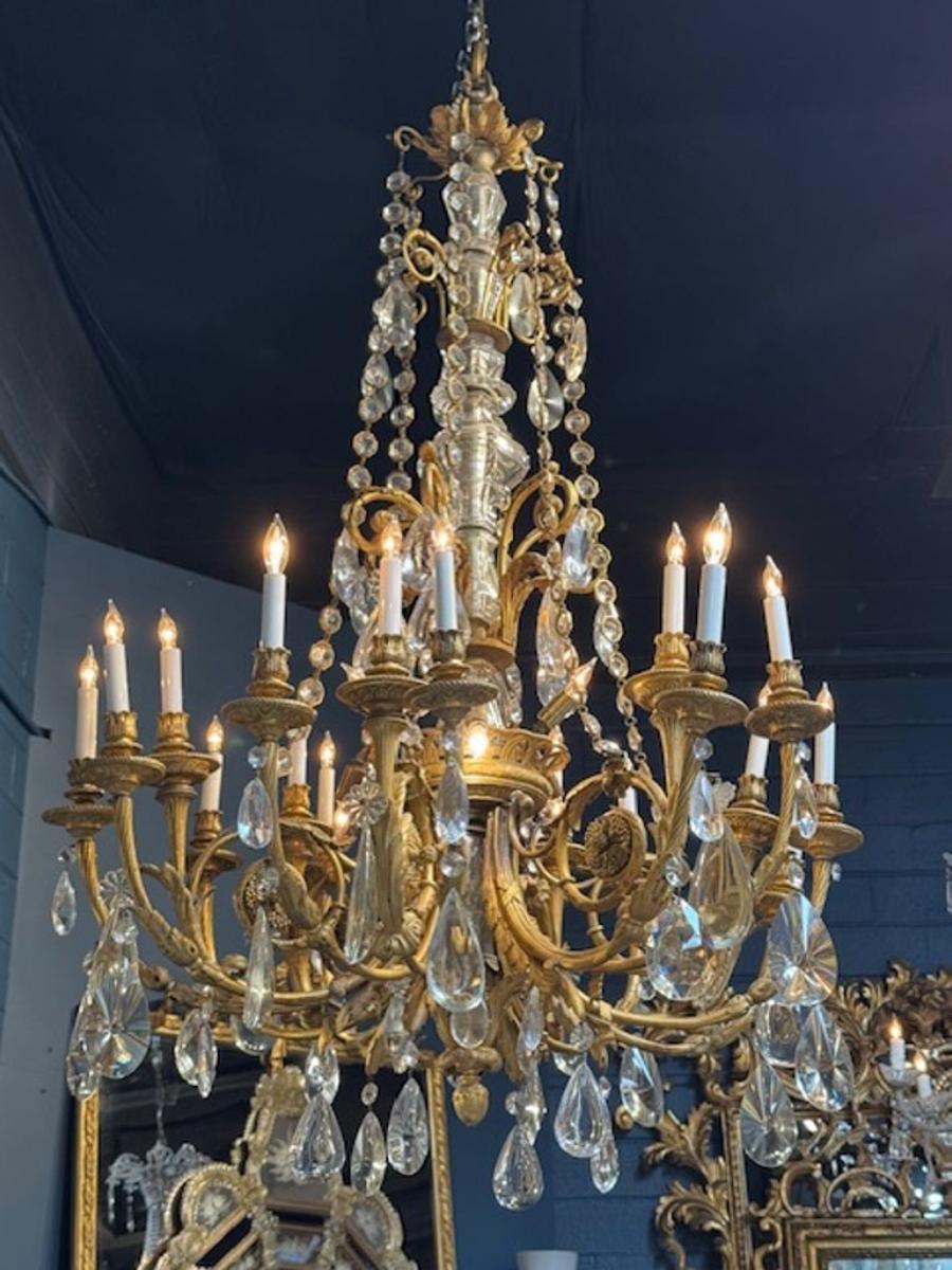 Exceptional 19th French Louis XVI Chandelier - Image 4