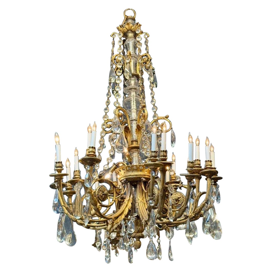Exceptional 19th French Louis XVI Chandelier