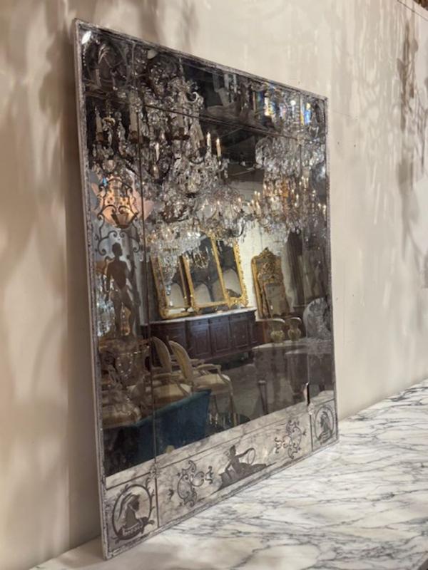 Venetian Etched Glass Mirror - Image 2