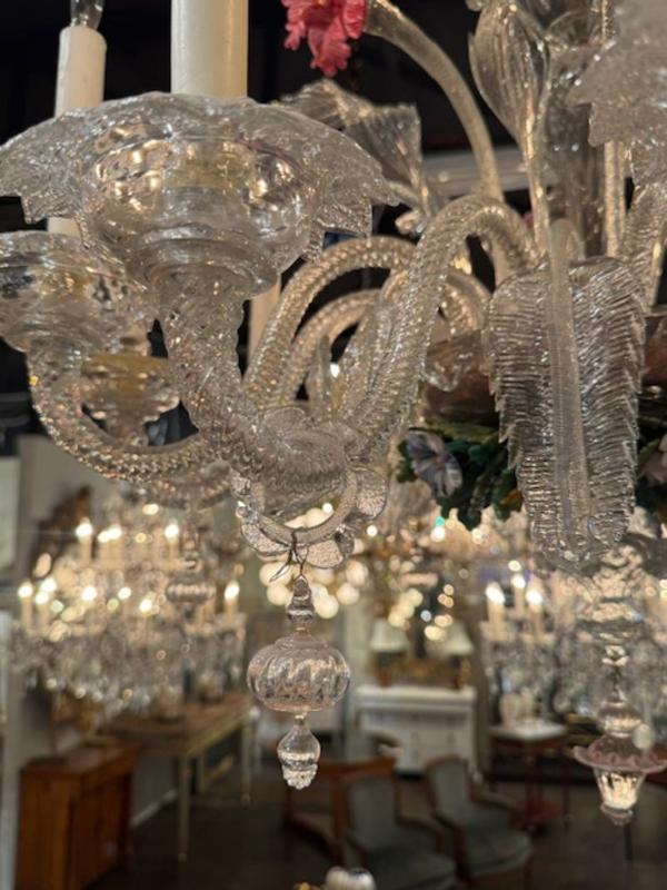 Antique Venetian Glass Multi-Colored Chandelier with 12 Lights - Image 5