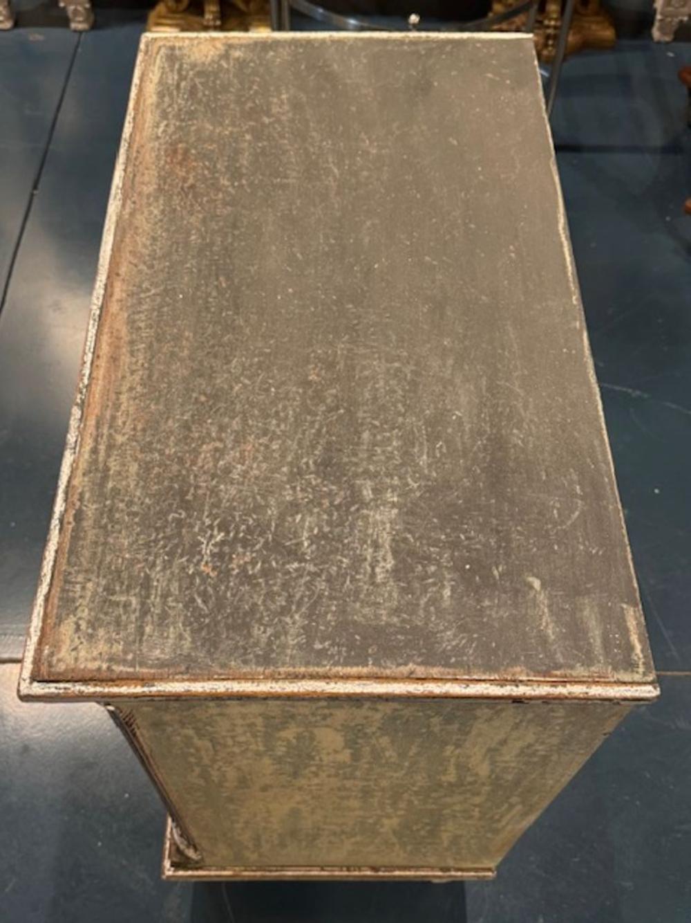 Swedish Gustavian Empire Style Painted Chest - Image 3
