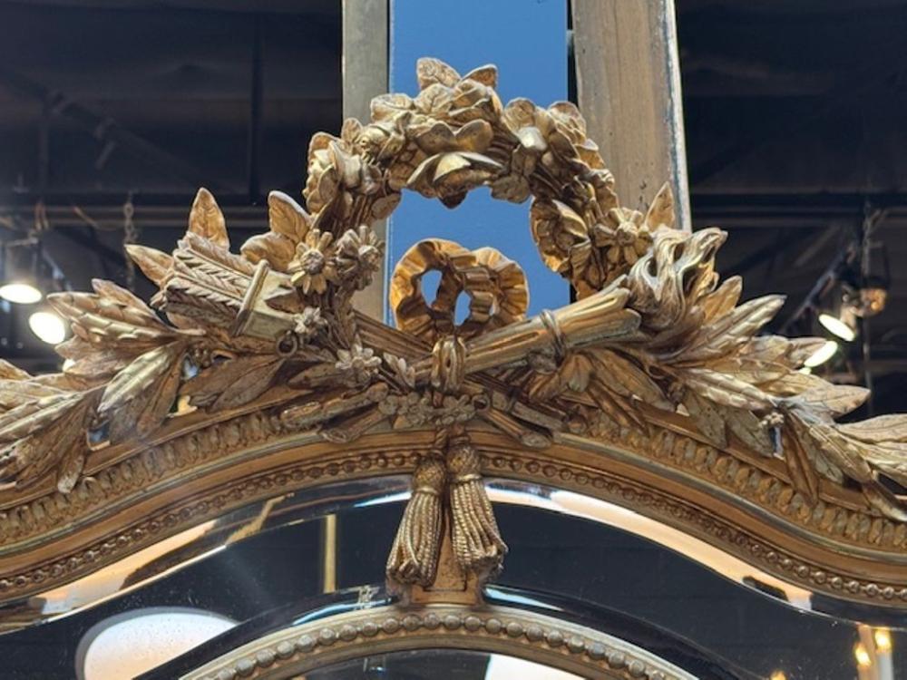 19th Century French Louis XVI Style Mirror - Image 4