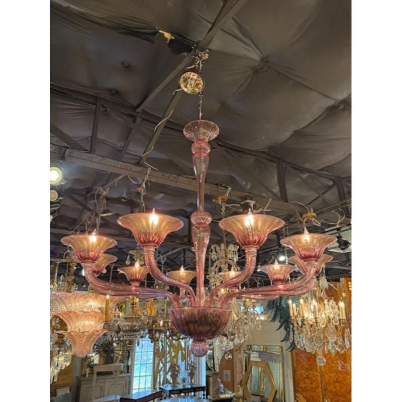 Murano Amethyst Chandelier - Image 2