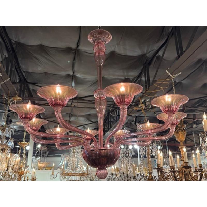 Murano Amethyst Chandelier - Image 3