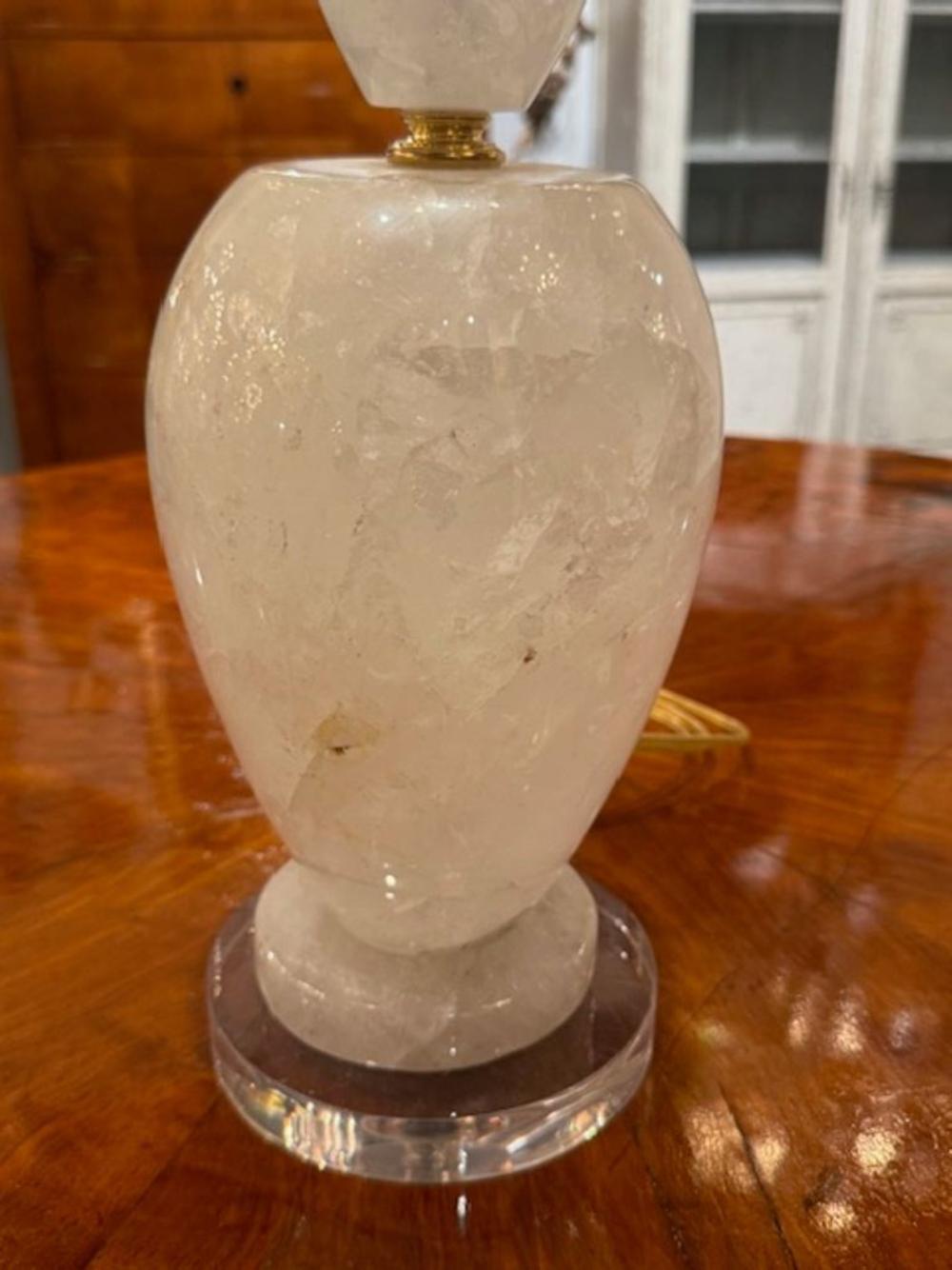 Polished Rock Crystal Lamp from Brazil - Image 5