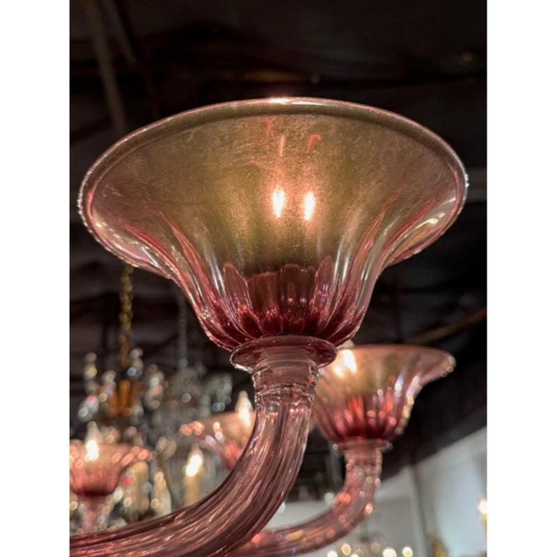 Murano Amethyst Chandelier - Image 5