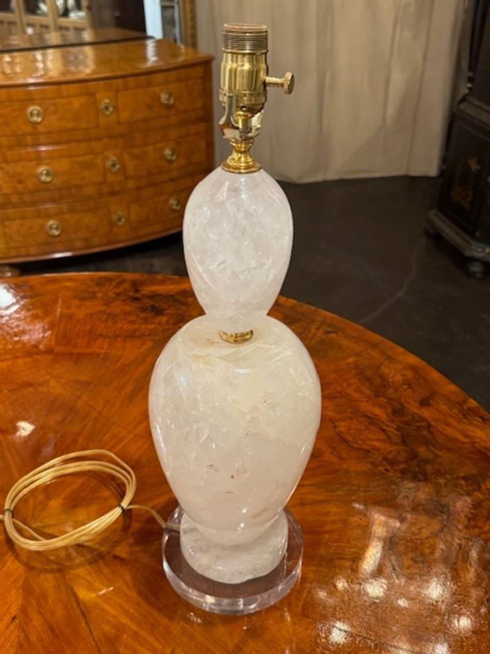 Polished Rock Crystal Lamp from Brazil - Image 6