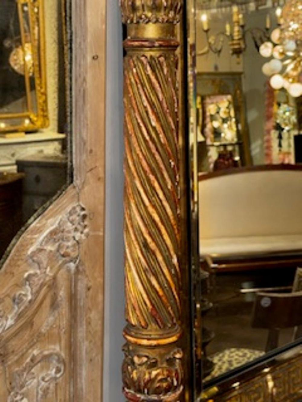 Pair of 19th c. Italian Giltwood Torchieres Floor Lamps - Image 3