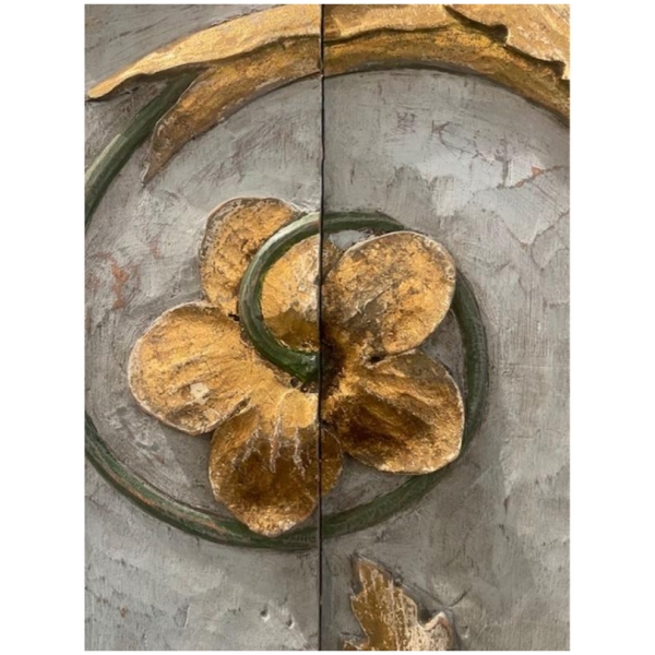Pair of 19th Century Italian Carved and Painted Panels - Legacy Antiques
