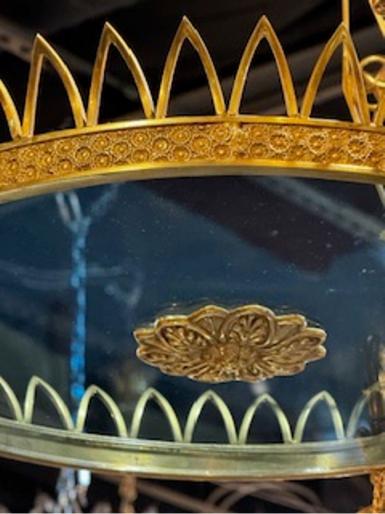 Fine 19th c. Baltic Gilt Bronze Neoclassical Chandeliers - Image 5