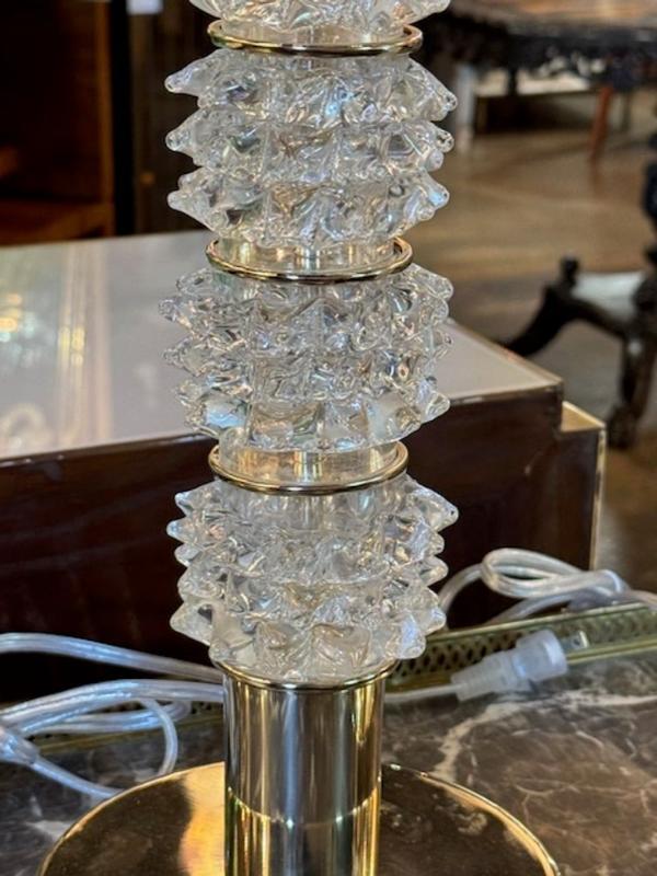 Pair of Rostri Murano Glass Lamps - Image 4