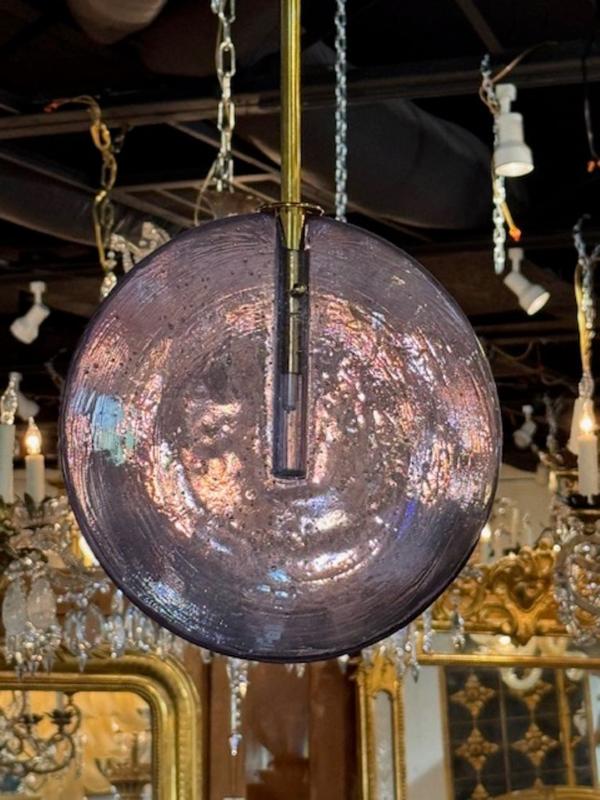 Murano Glass Lollipop Pendant in Lavender - Image 6