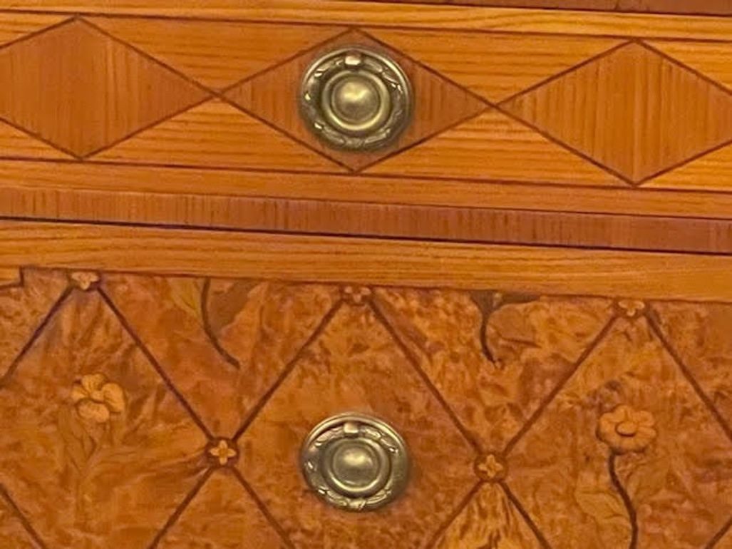 19th c. German Neoclassical Walnut Commode - Image 2