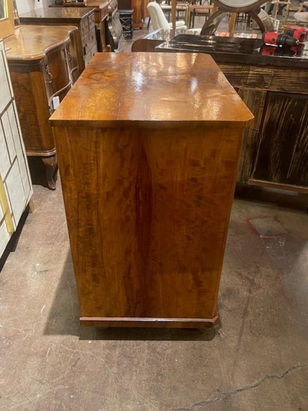 19th c. Biedermeier Black Walnut Chest - Image 2