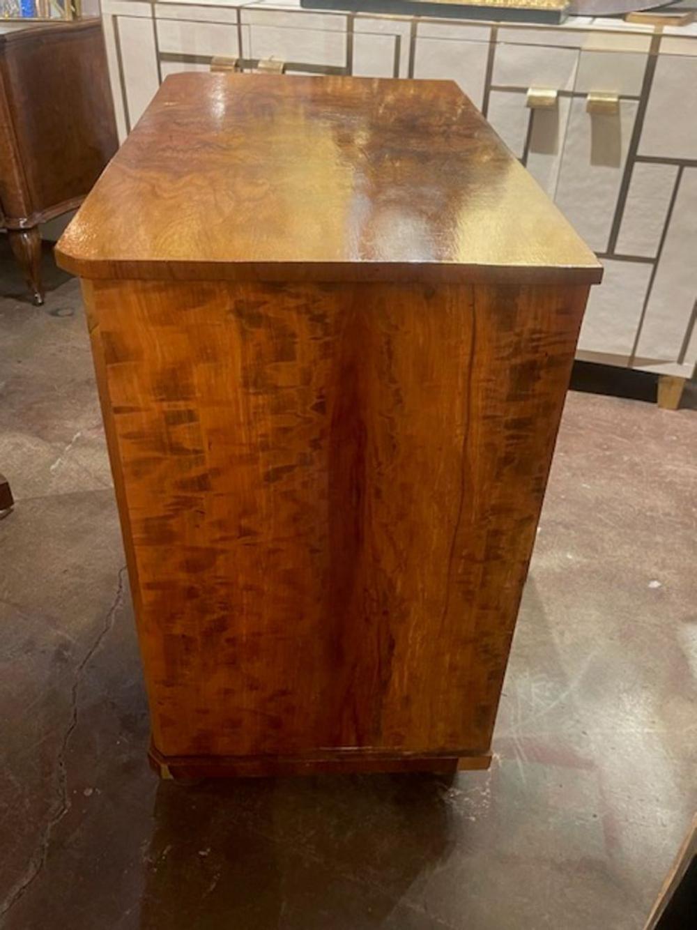 19th c. Biedermeier Black Walnut Chest - Image 3