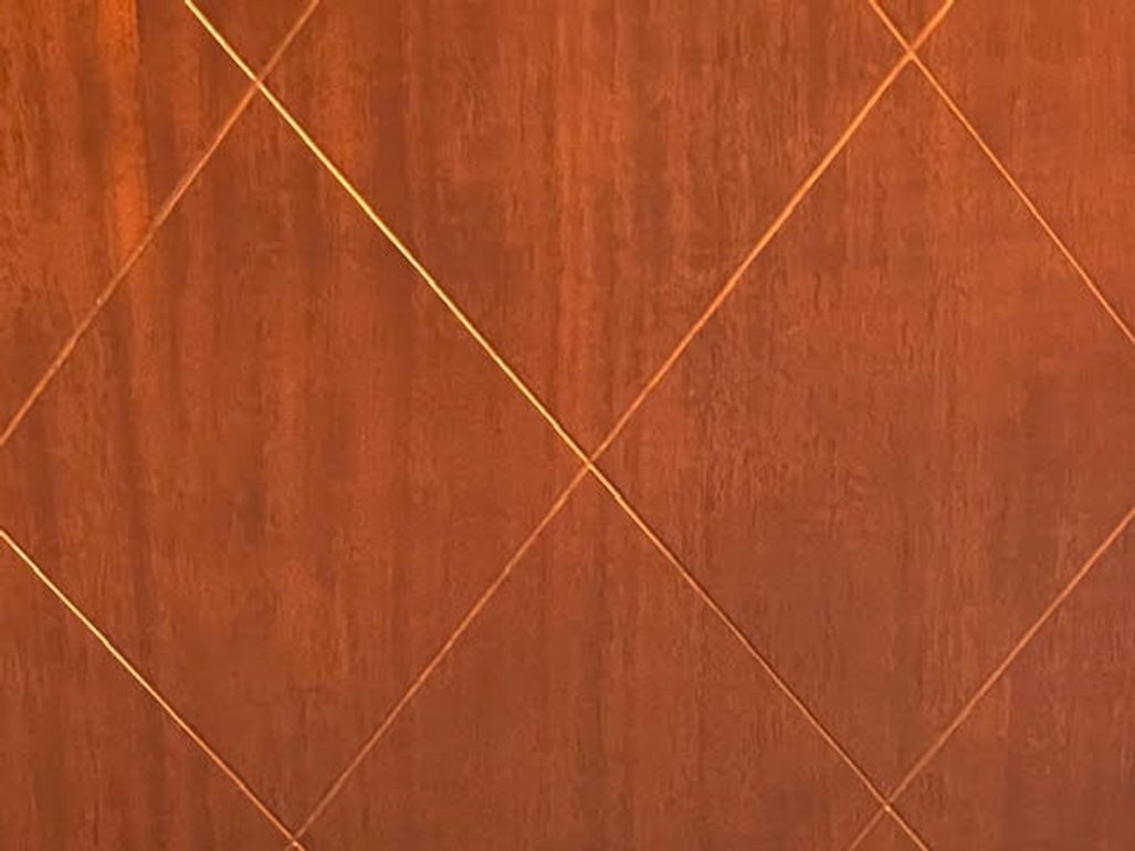 Pair of French MCM Brass Inlaid Mahogany and Ebony Side Cabinets - Image 4