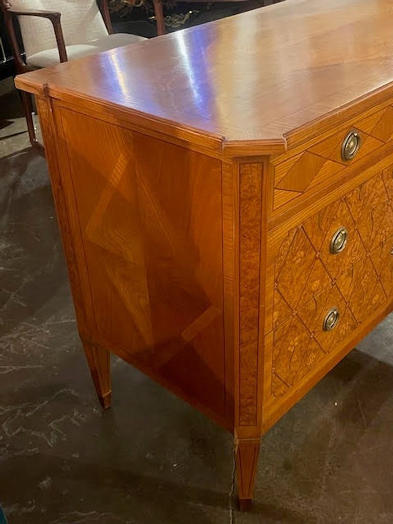 19th c. German Neoclassical Walnut Commode - Image 6