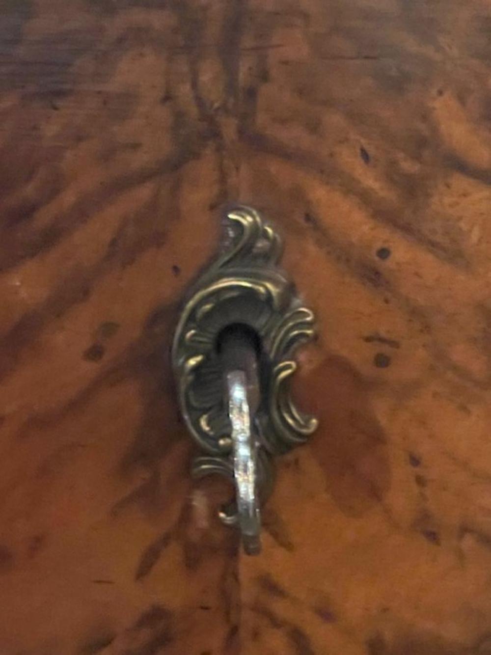 19th c. Biedermeier Black Walnut Chest - Image 6