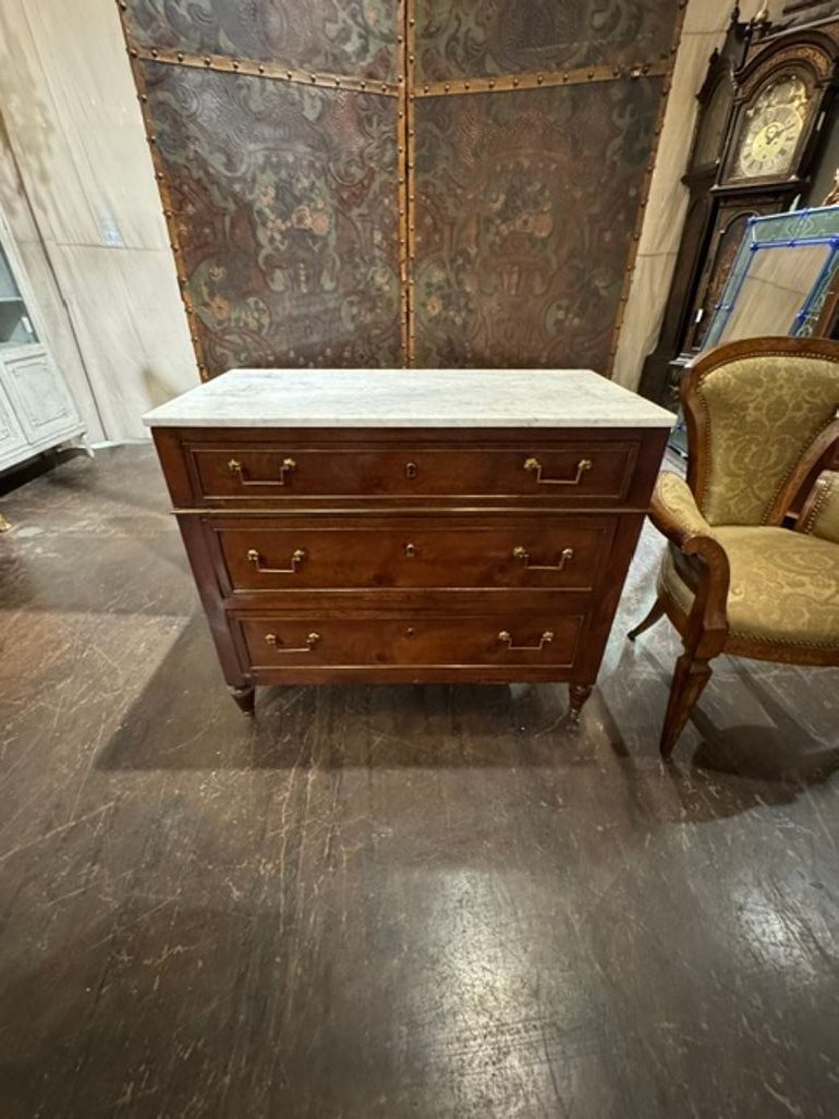 19th c. French Directoire’ Mahogany Chest - Image 2