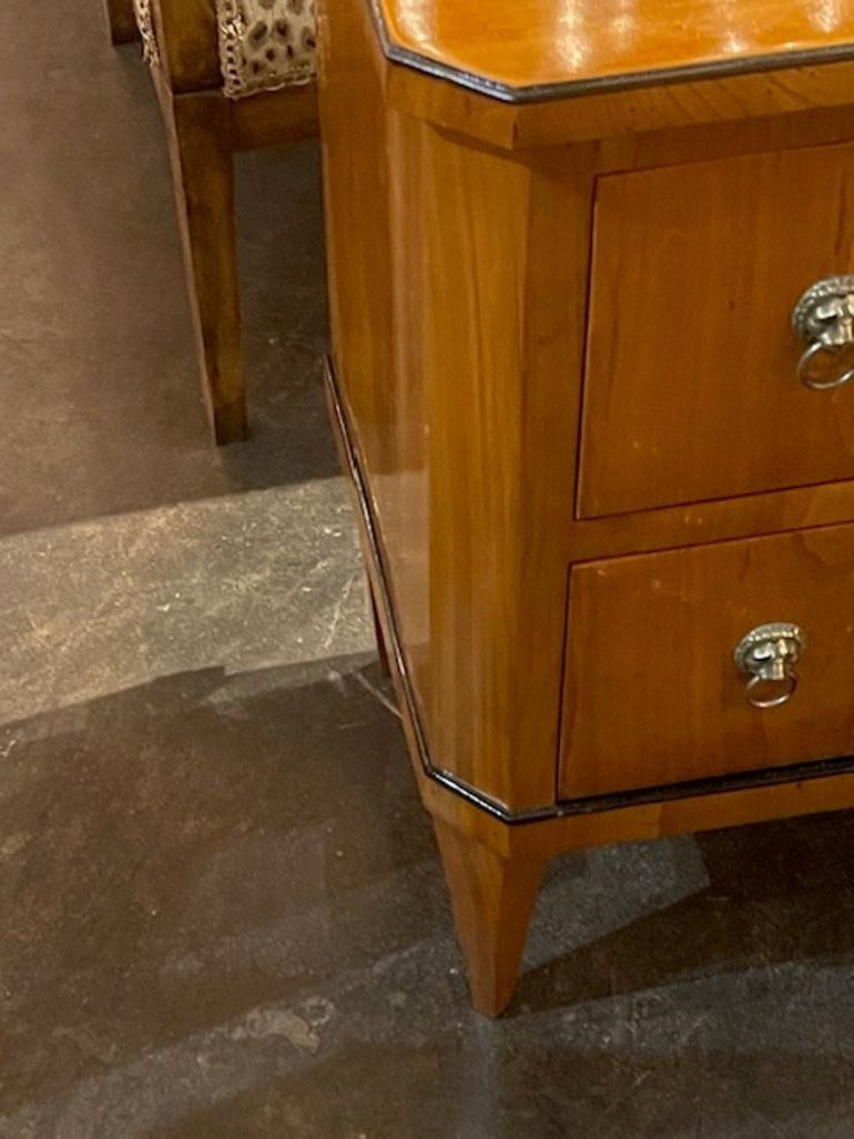 19th c. German Biedermeier Walnut Side Table - Image 3