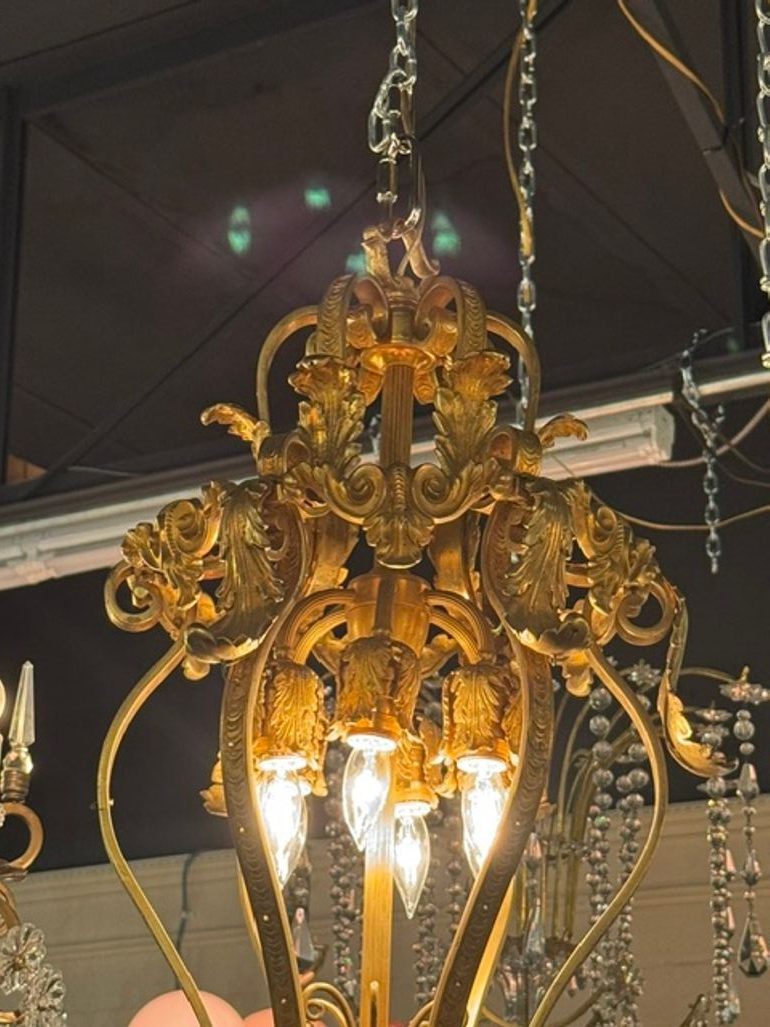 French Gilt Bronze Lantern - Image 3